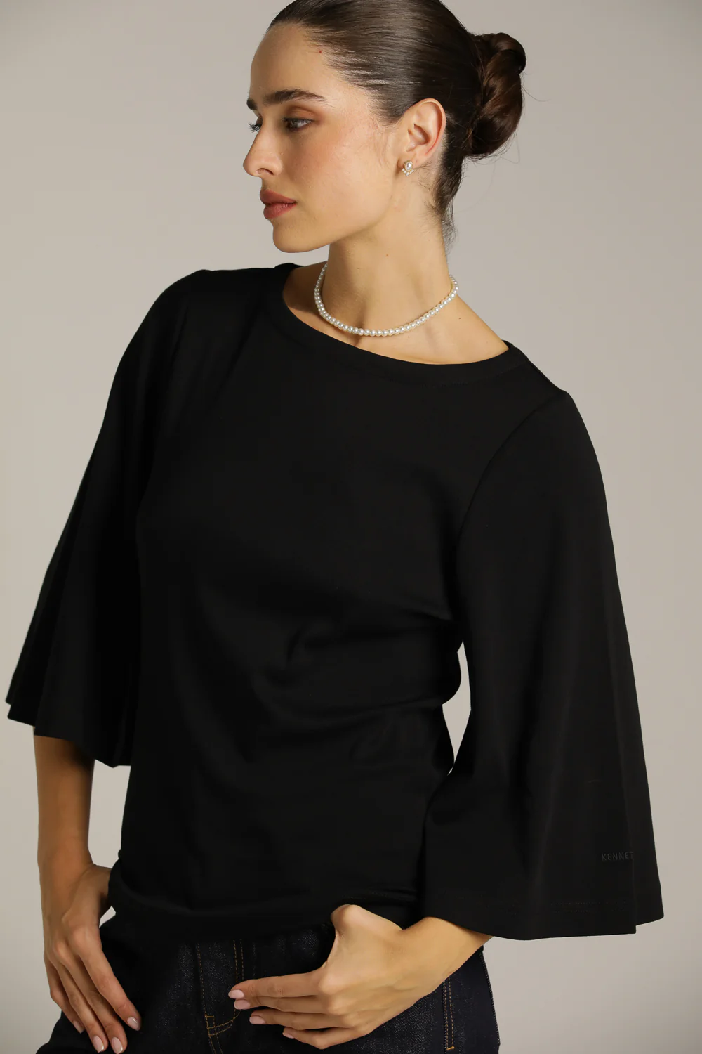 Three Quarter Sleeve Puff T Shirt - Image 15