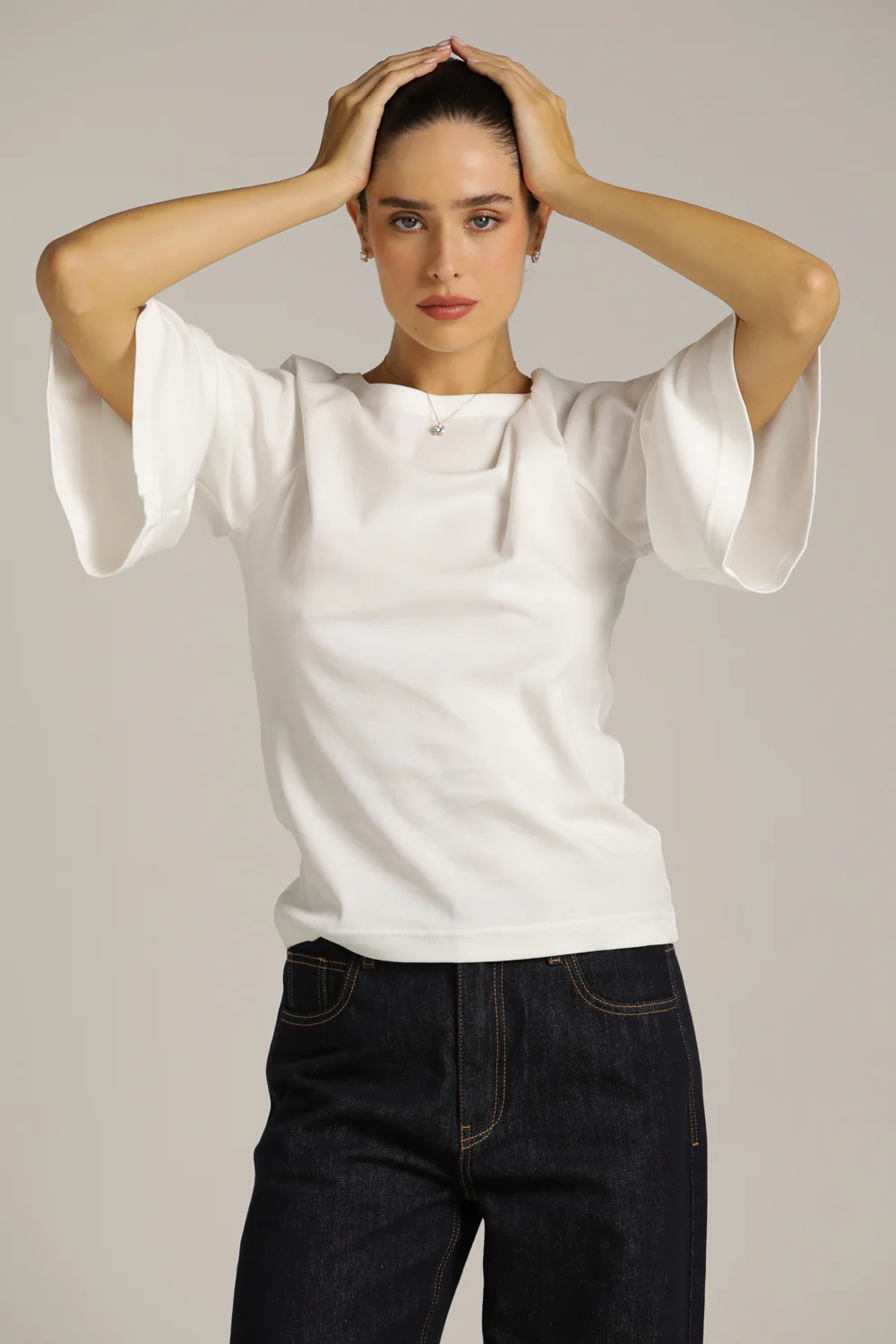 Three Quarter Sleeve Puff T Shirt - Image 6