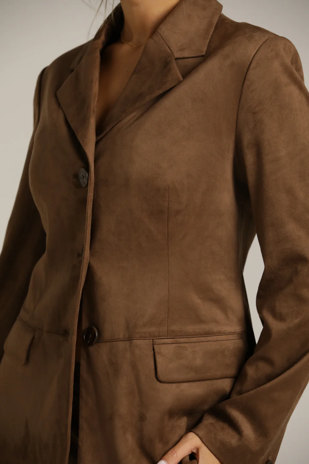 Faux Suede Blazer - Image 4