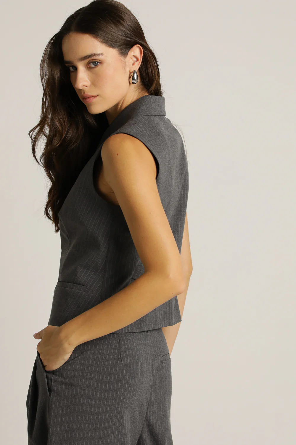 Tailored Collared Vest - Image 7