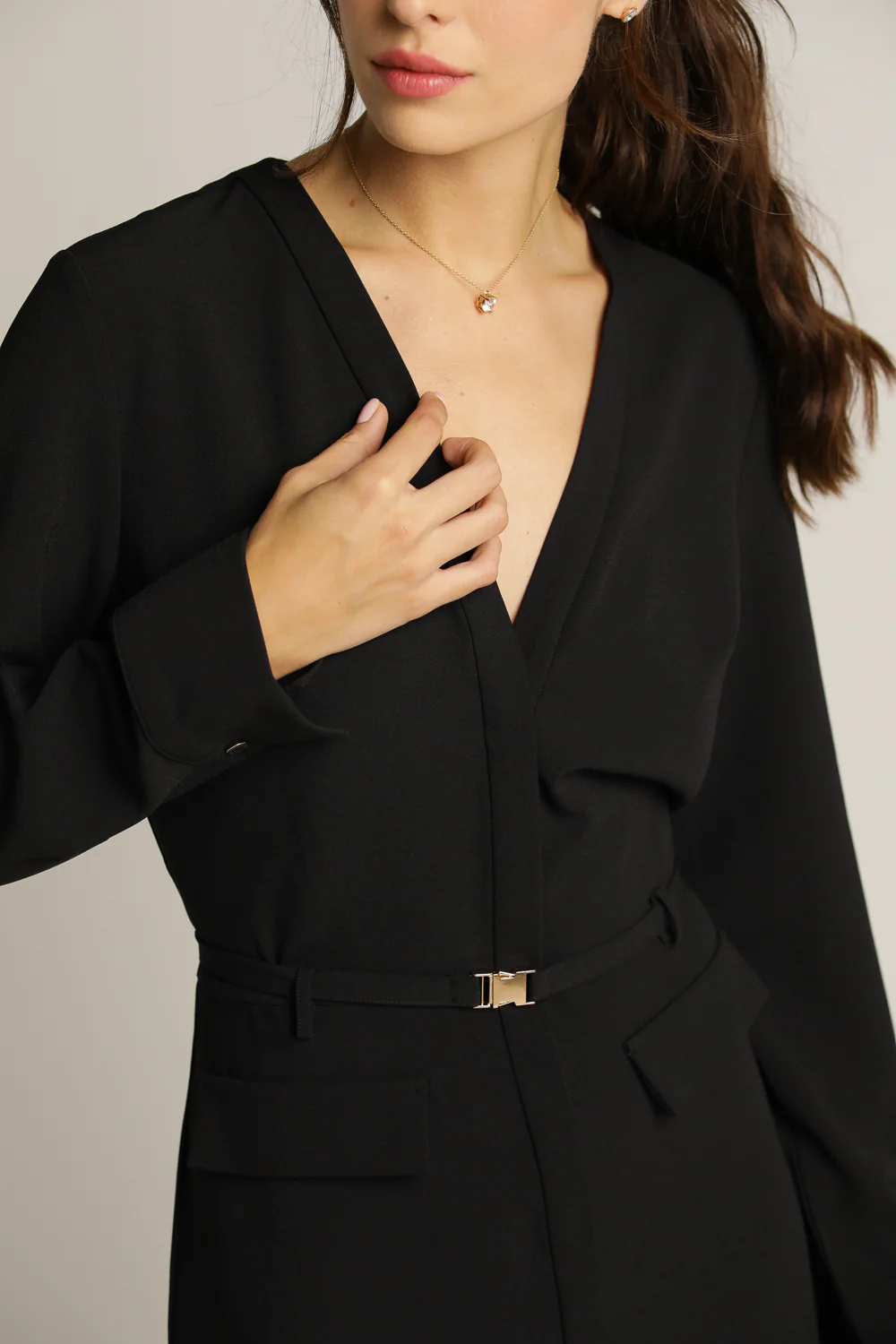 Tailored Belted Dress - Image 11