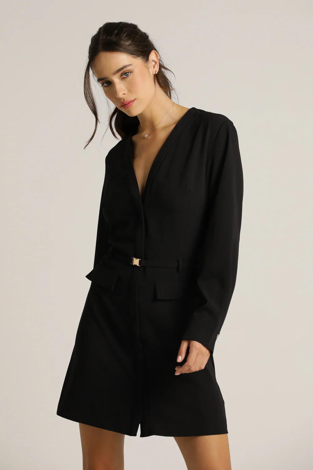 Tailored Belted Dress - Image 13