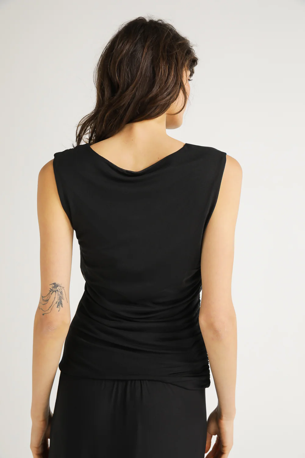 Top With Side Gathering From Soft Mesh - Image 3