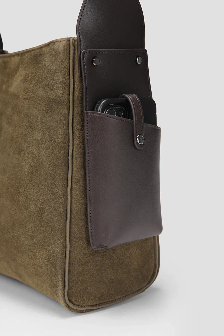 Suede Leather Tote - Image 8