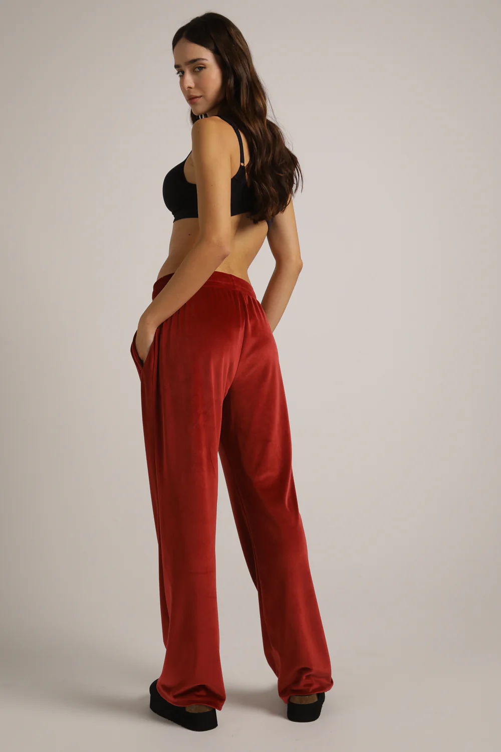 Velvet Bootcut Pants - Image 5