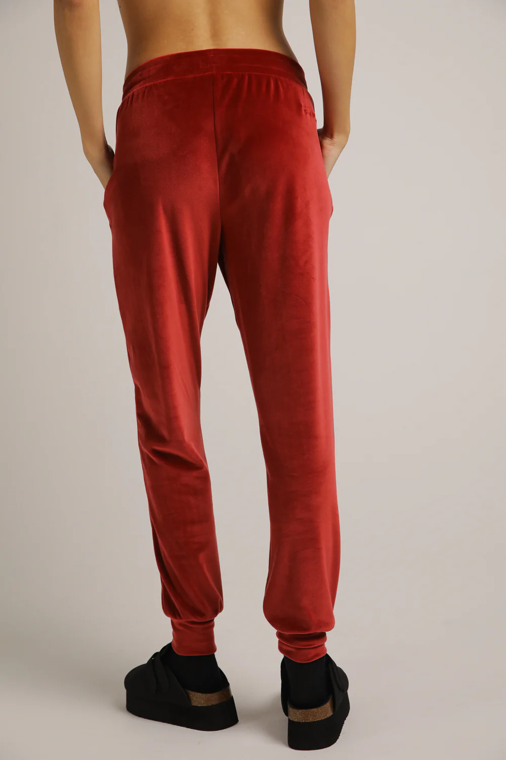 Velvet  Cuffed Jog Pants - Image 8