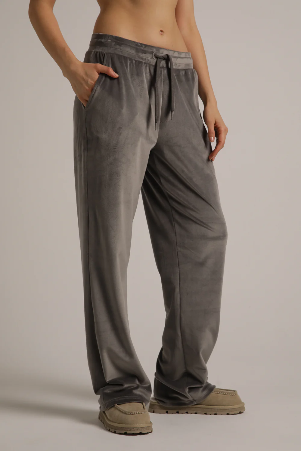 Velvet Straight Pants - Image 15