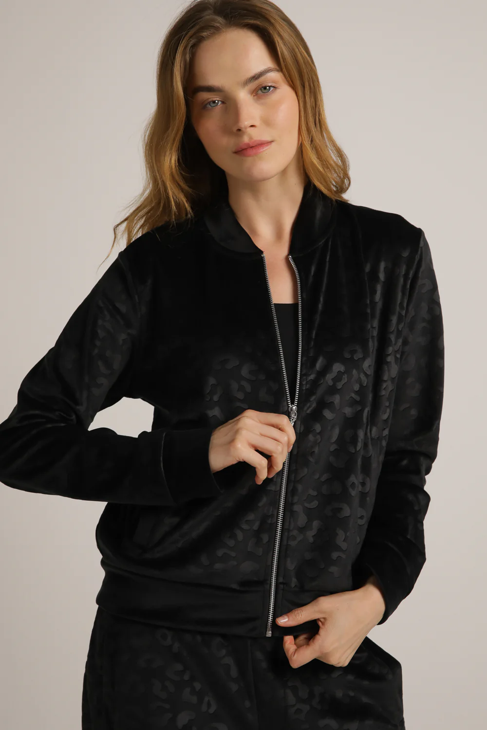 Velvet Zipped Blouson - Image 16
