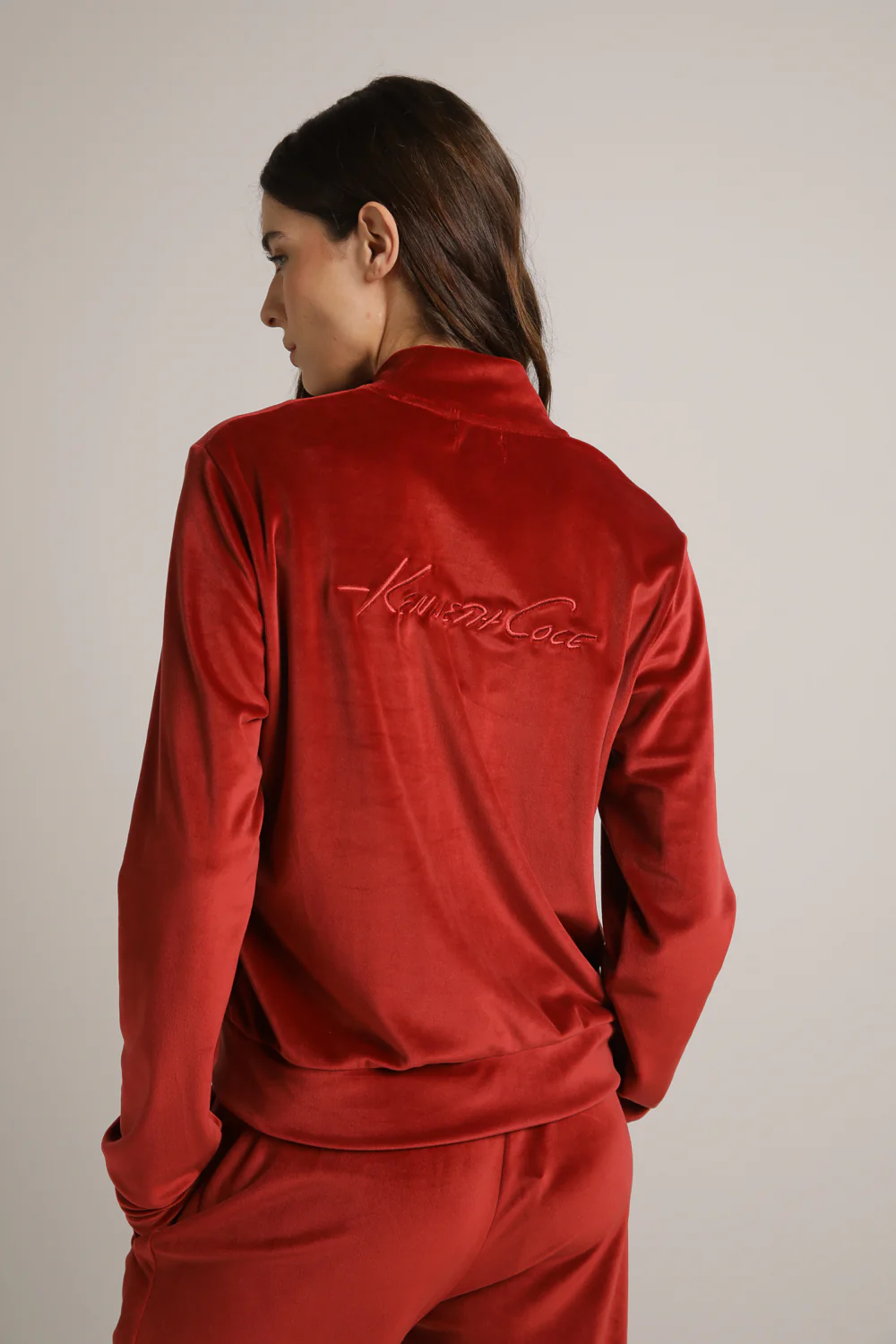 Velvet Zipped Blouson - Image 5