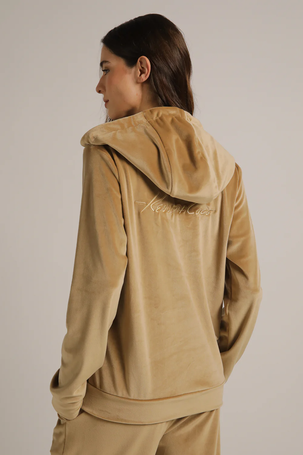 Velvet Zipped Hoodie - Image 3