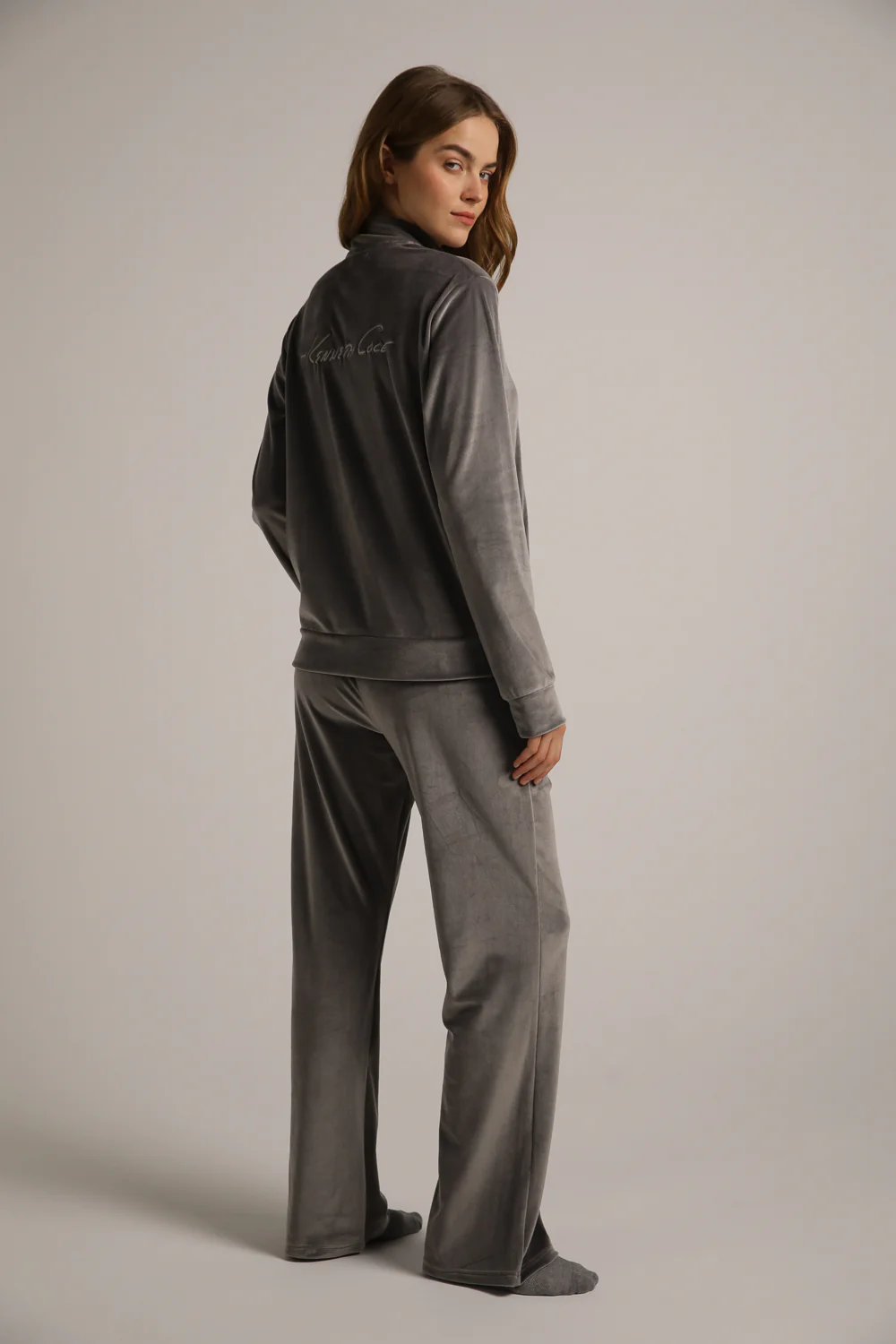 Velvet Zipped Jacket - Image 13