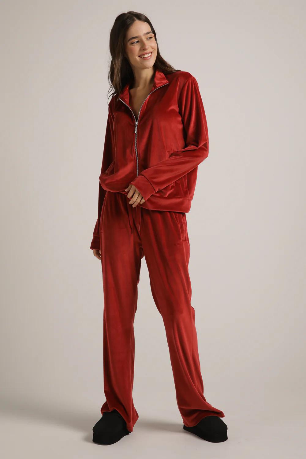 Velvet Zipped Jacket - Image 5