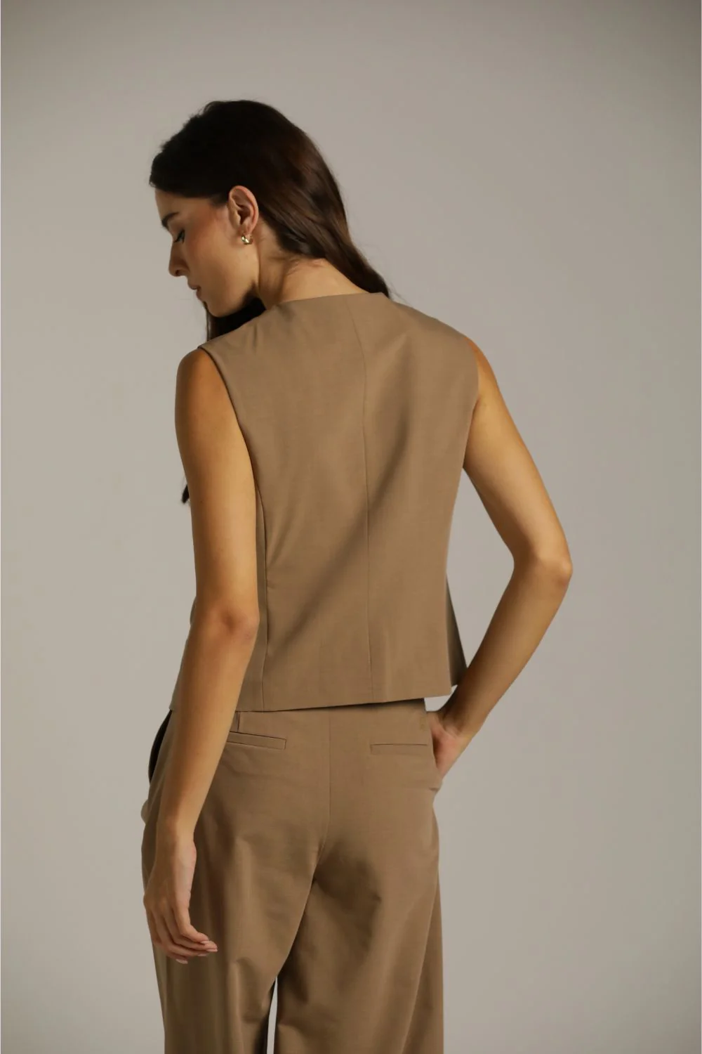 Wide Leg Tailored Pants - Image 3