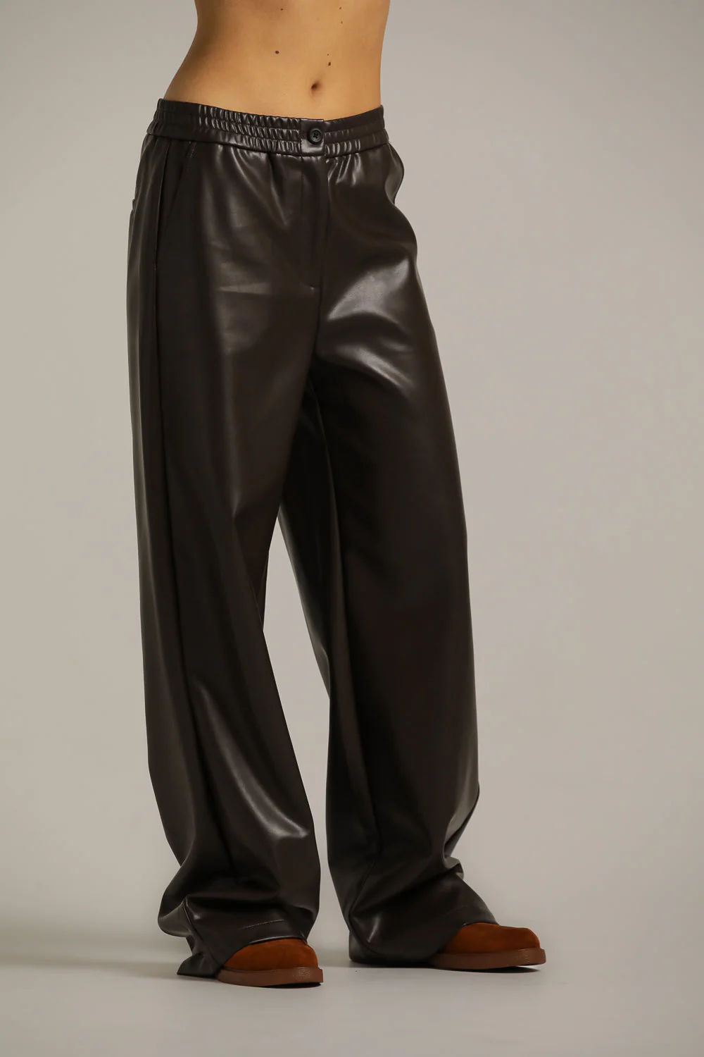 faux leather Straight Leg Pants - Image 8