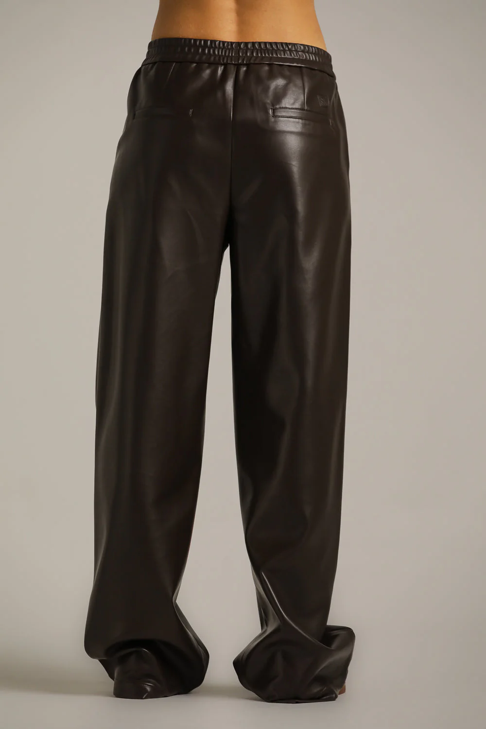 faux leather Straight Leg Pants - Image 9