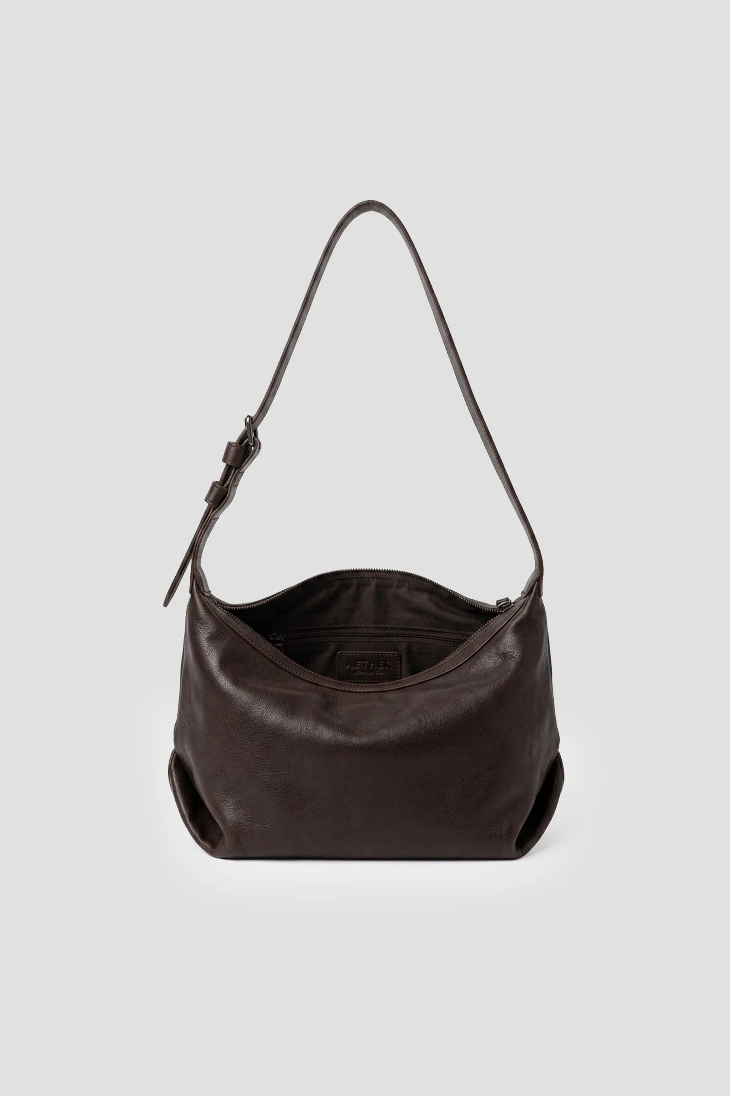 Leather Hobo Shoulder Bag - Image 2