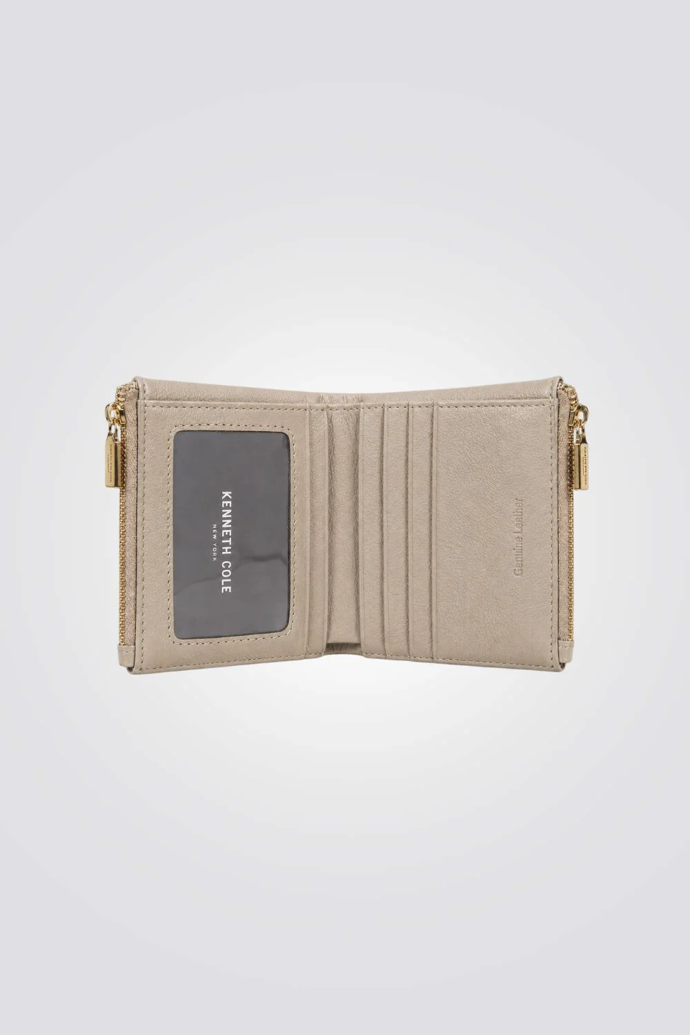 Compact Leather Zip Wallet - Image 2