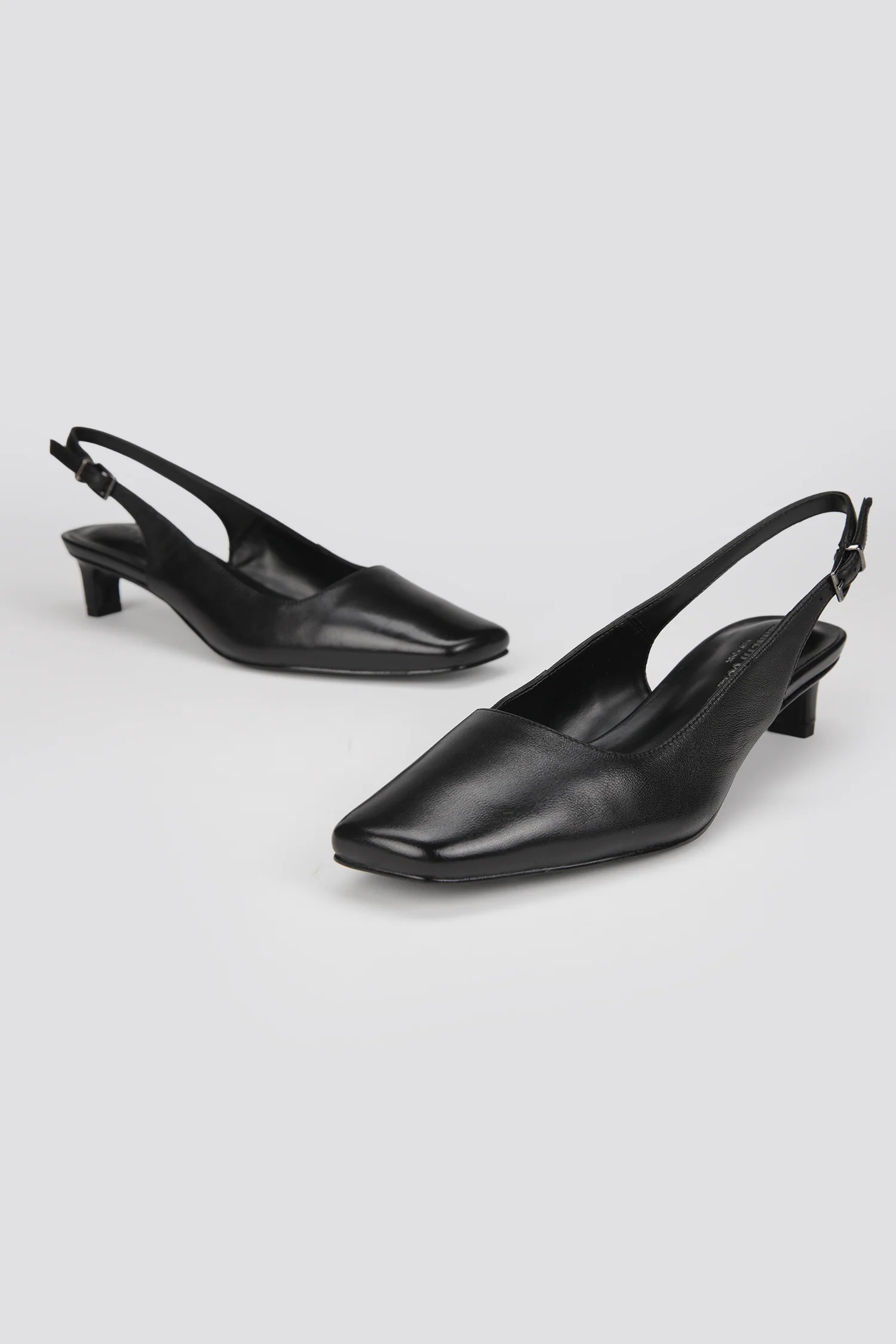 Leather Slingback Heels - Image 4