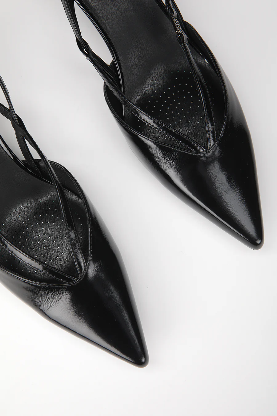 Leather Slingback Heels - Image 3