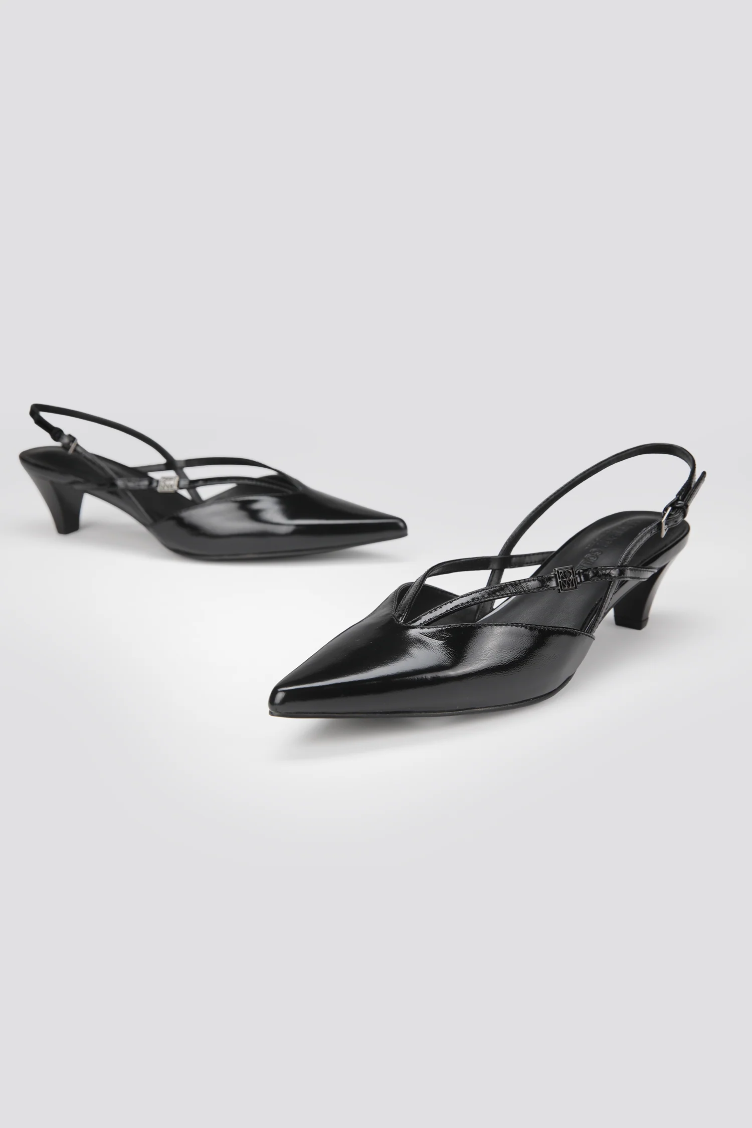 Leather Slingback Heels - Image 4
