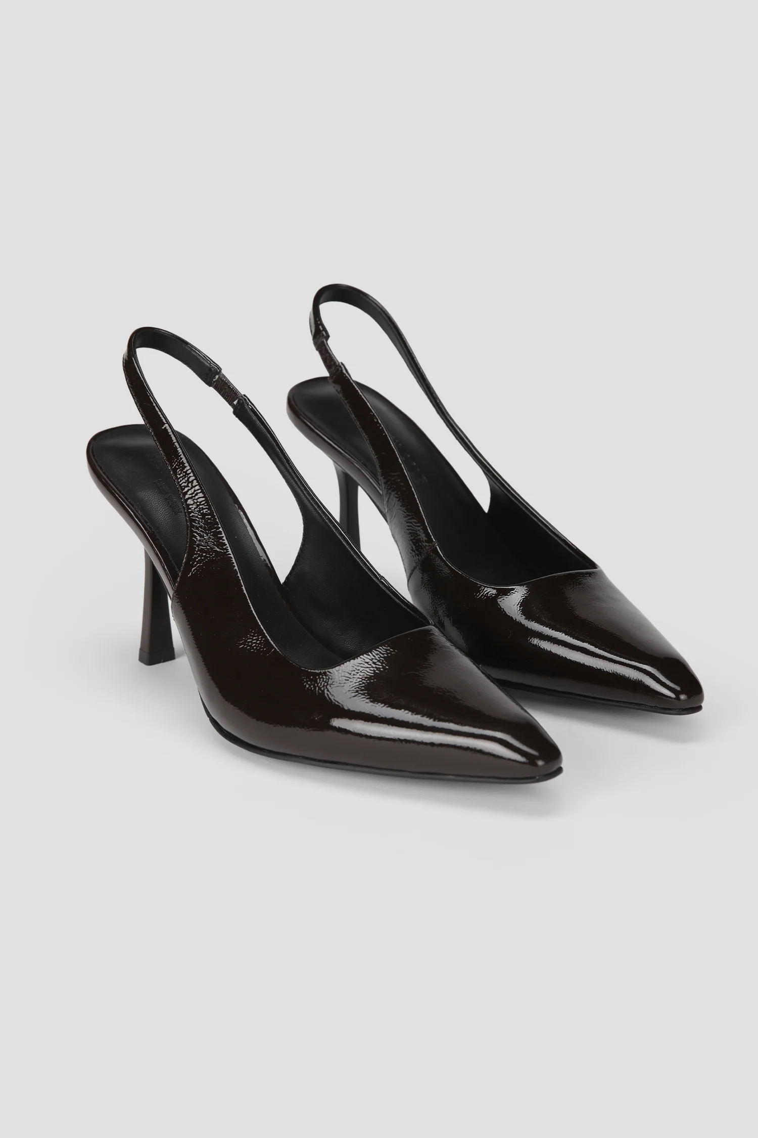 Leather Slingback Heels - Image 2