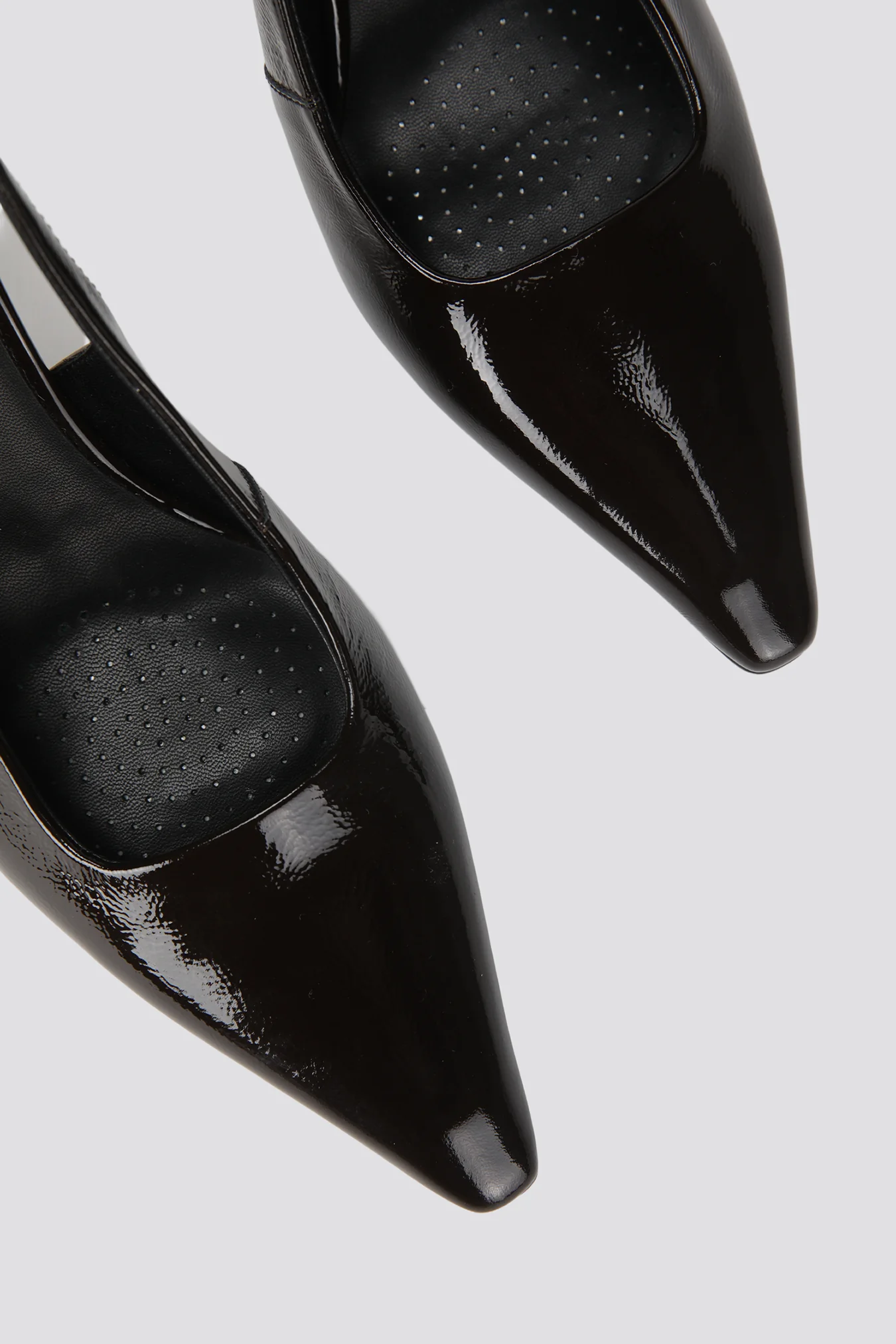 Leather Slingback Heels - Image 3