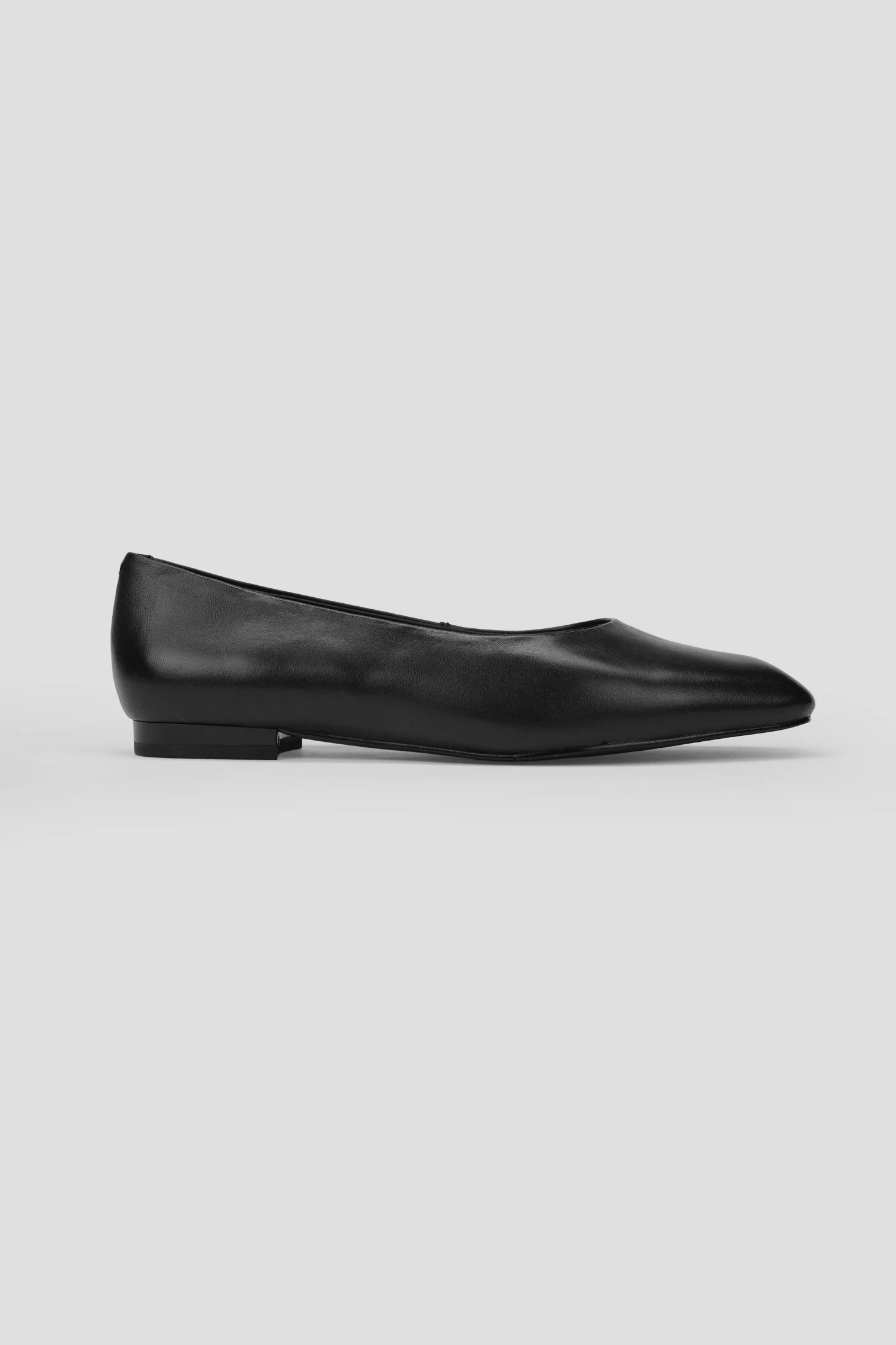 Square Toe Leather Ballet Flats - Image 7