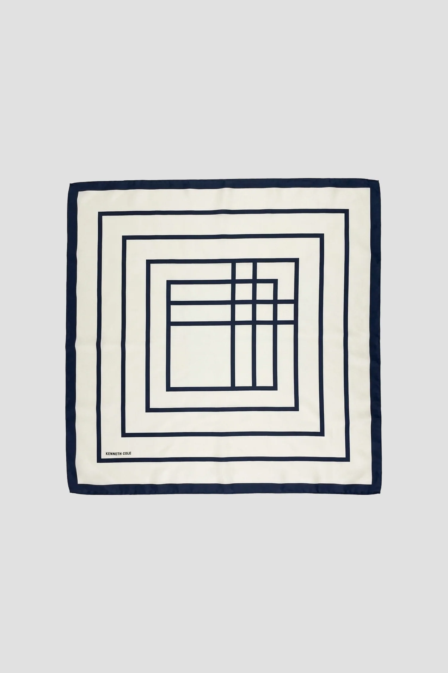 Geometric Print Logo Scarf - Image 3
