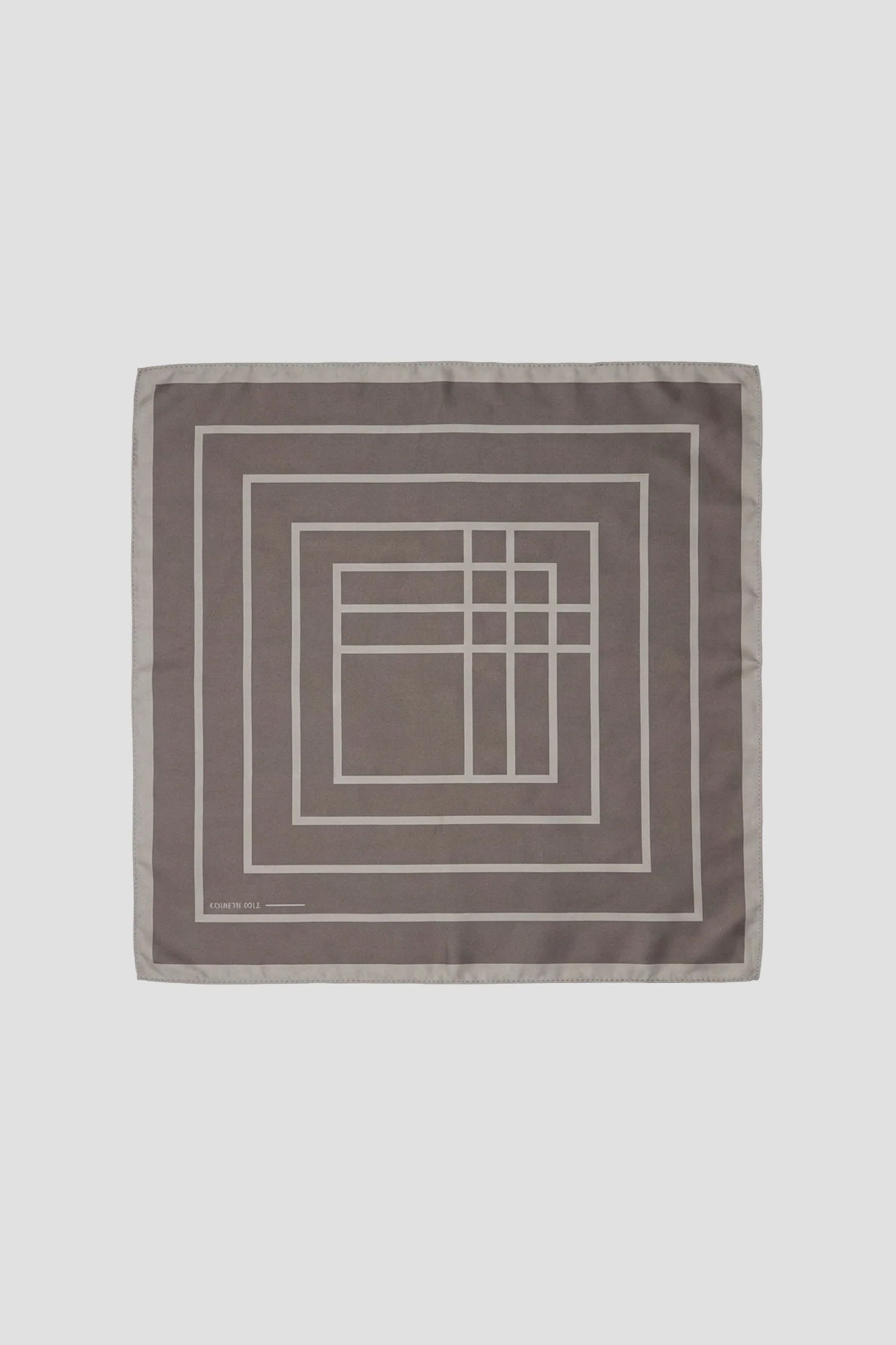 Geometric Print Logo Scarf - Image 6