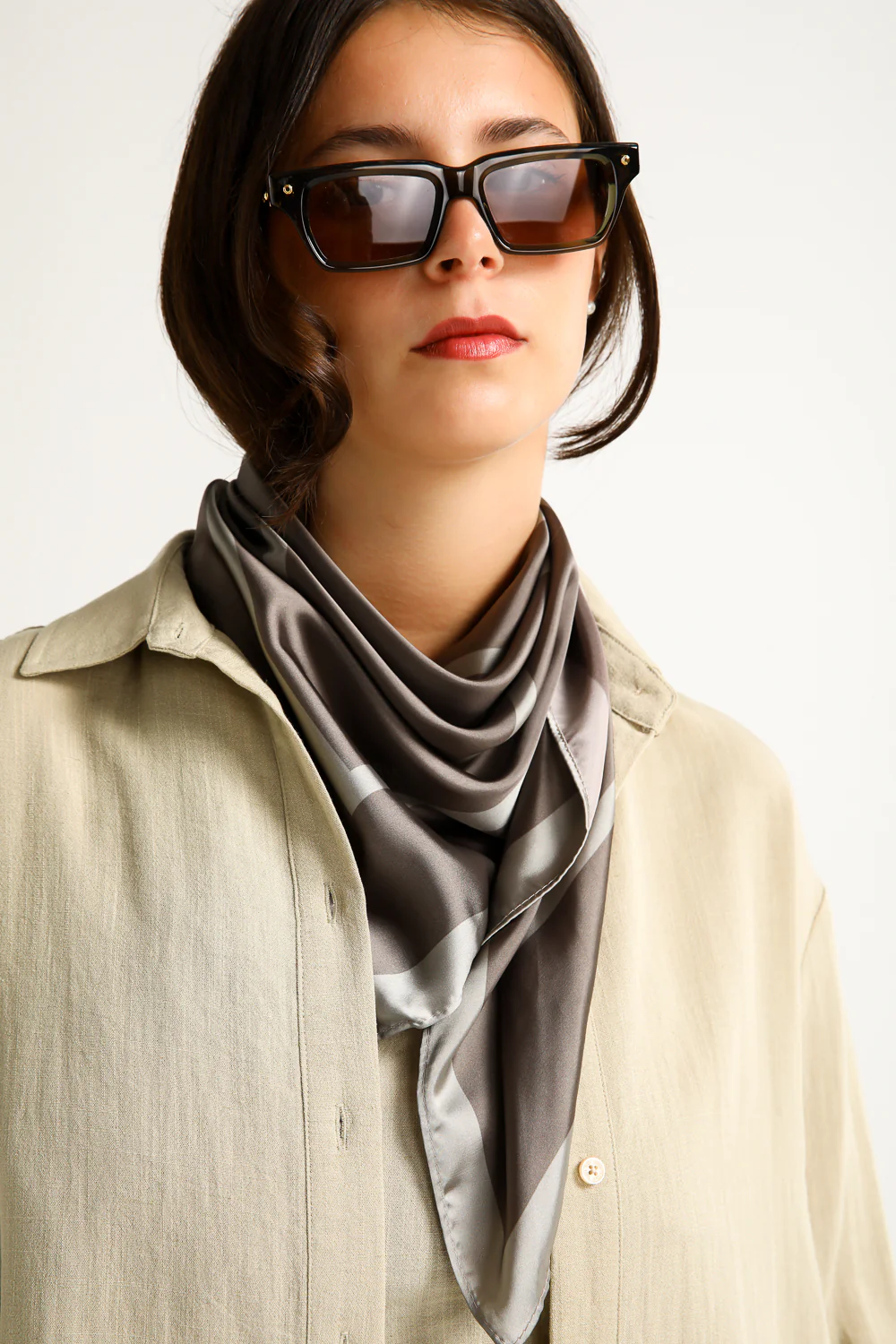 Geometric Print Scarf