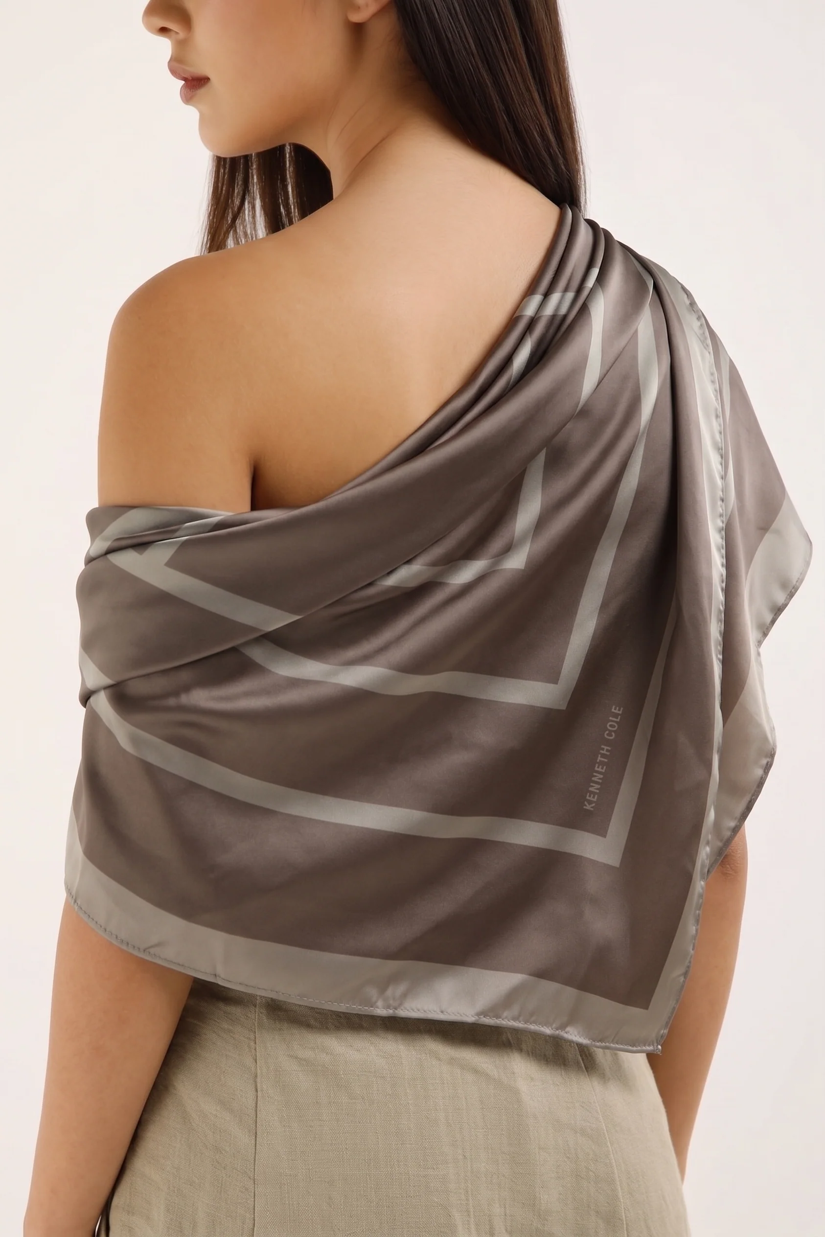 Geometric Print Scarf - Image 2