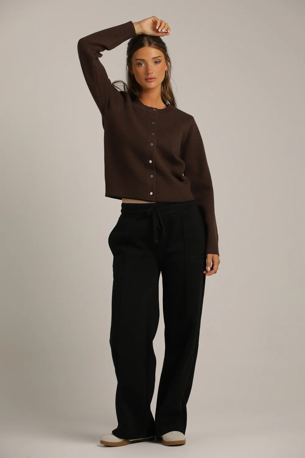 Wool-Textured Knitted Cardigan - Image 3