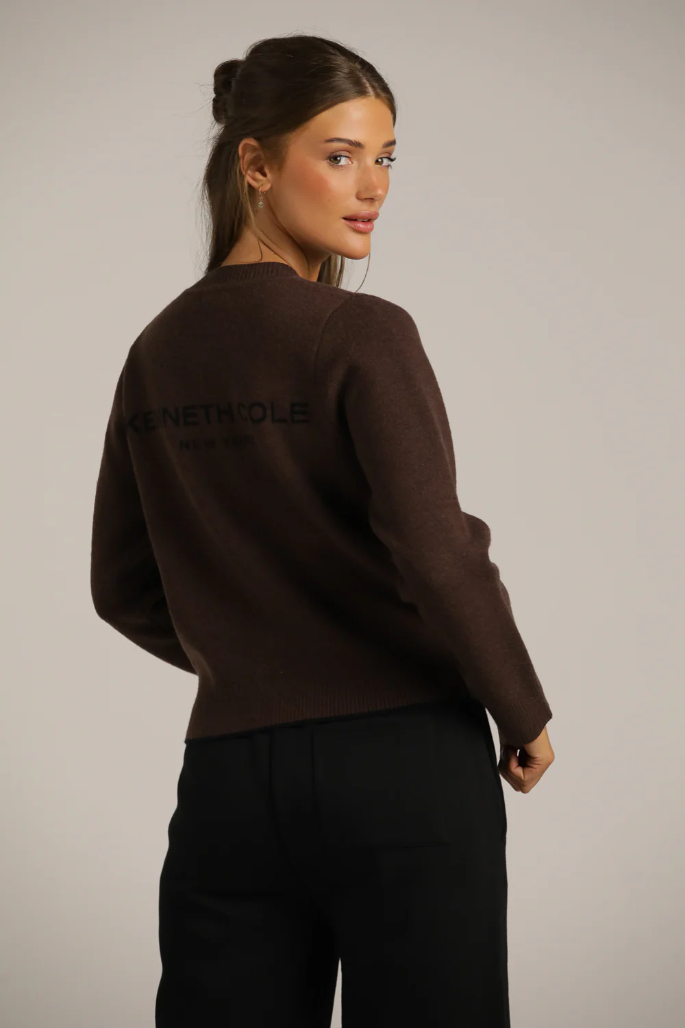 Wool-Textured Knitted Cardigan - Image 4