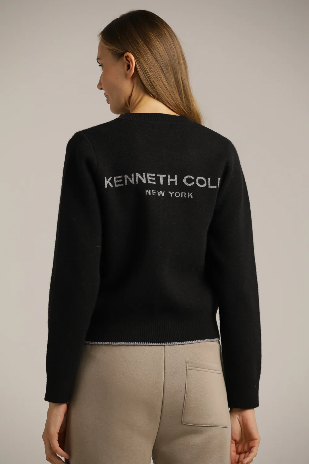 Wool-Textured Knitted Cardigan - Image 9